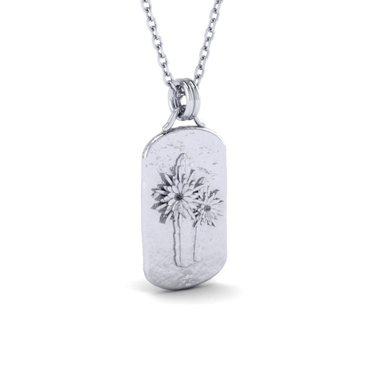 San Pedro ~ Huachuma Necklace - Sterling Silver