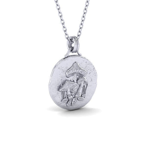 Magic Mushroom Necklace - Sterling Silver