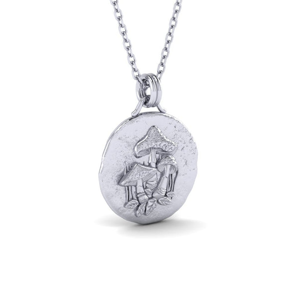 Magic Mushroom Necklace - Sterling Silver