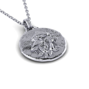 Magic Mushroom Necklace - Sterling Silver