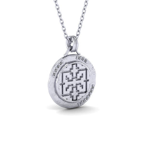 Ayahuasca Necklace w/ Gems - Sterling Silver
