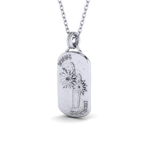 San Pedro ~ Huachuma Necklace w/ Gems - Sterling Silver